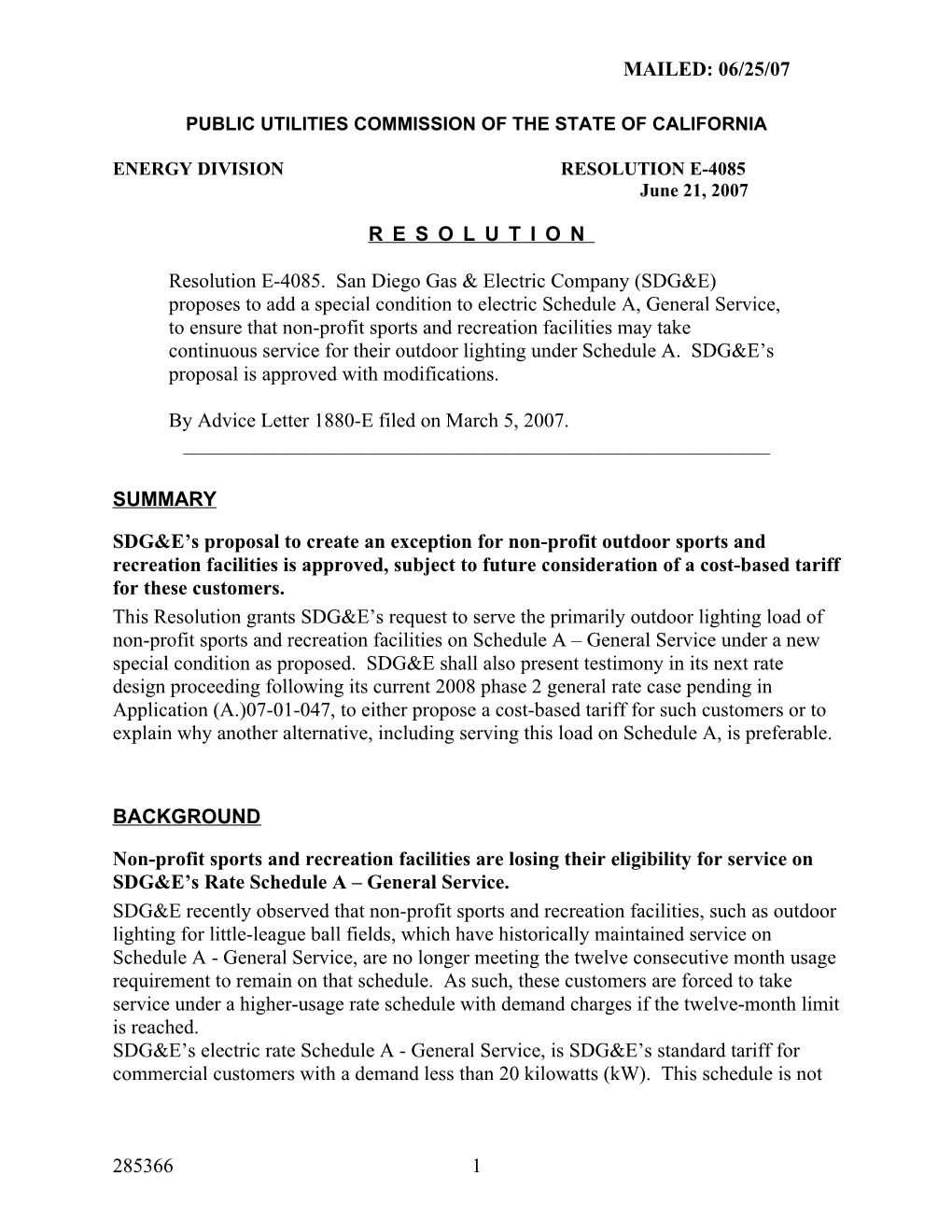 Public Utilities Commission of the State of California s73