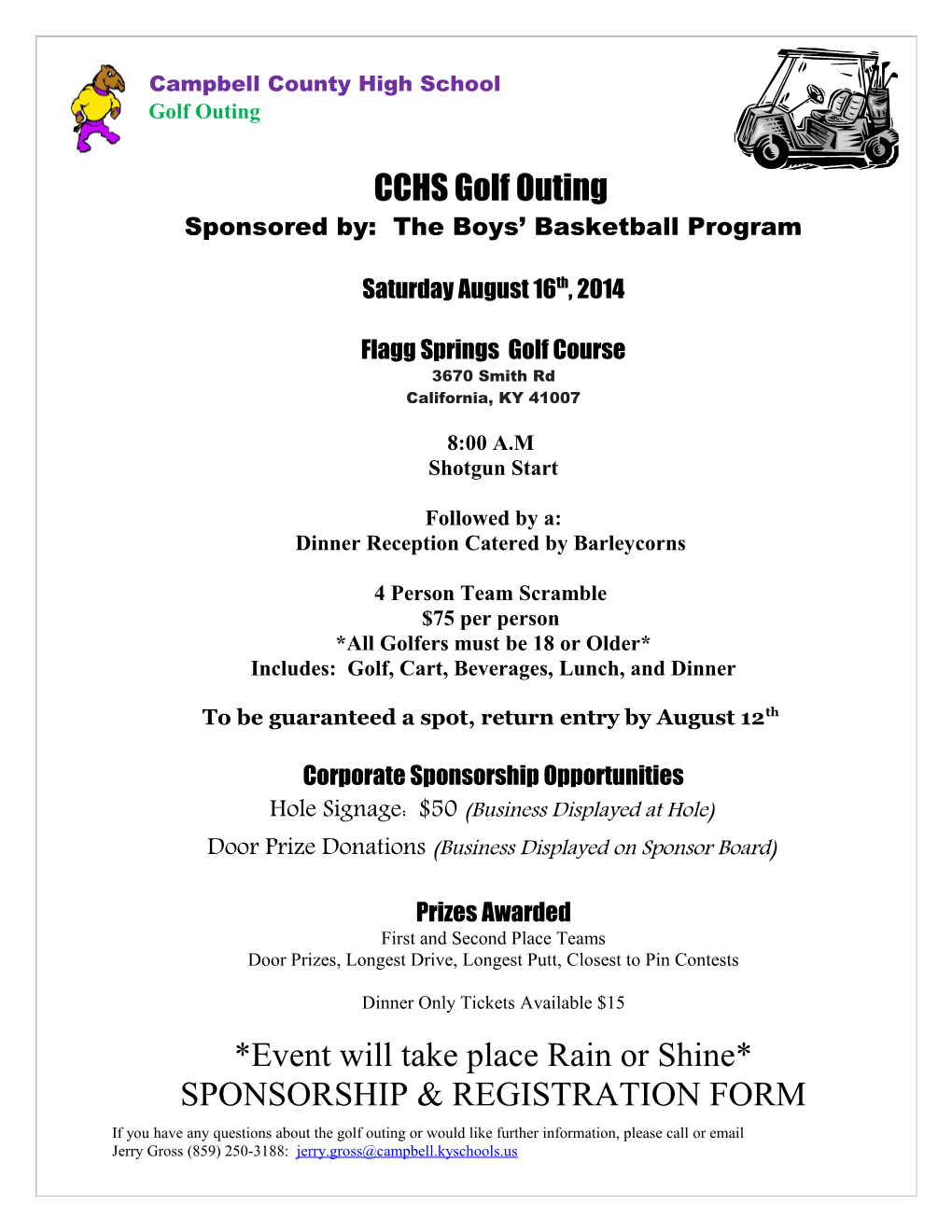 Golf Outing Flyer