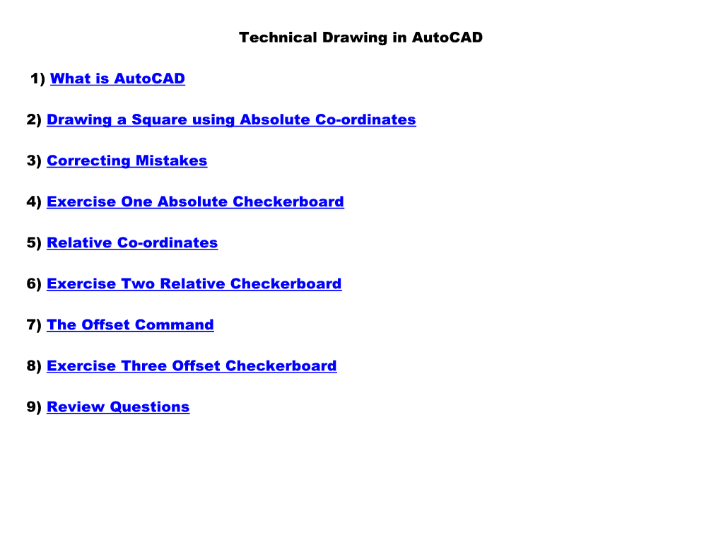 Technical Drawing in Autocad