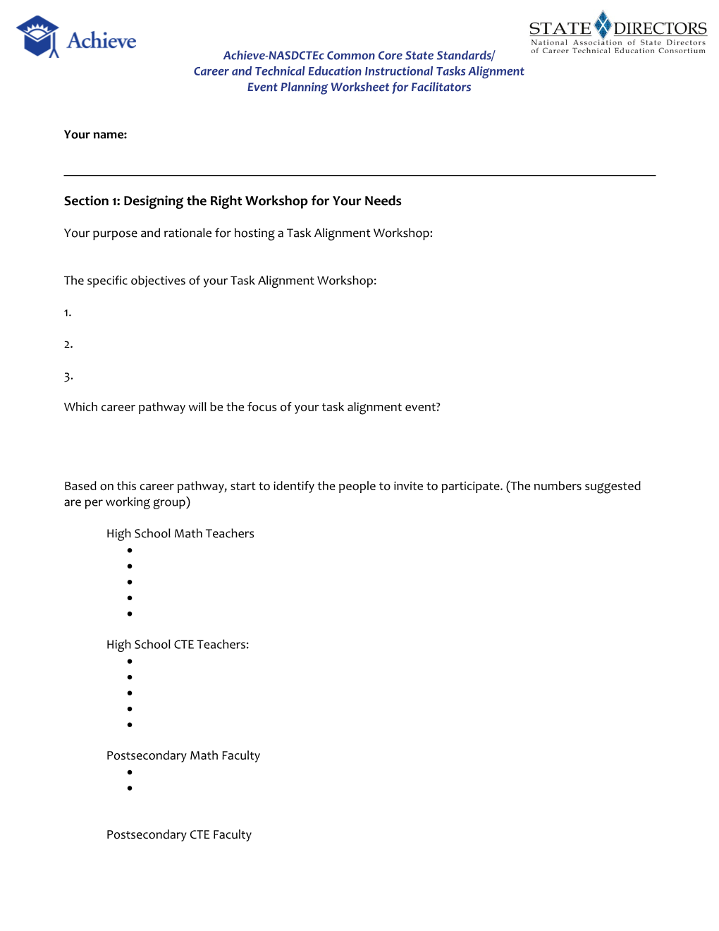 Achieve-Nasdctec Common Core State Standards