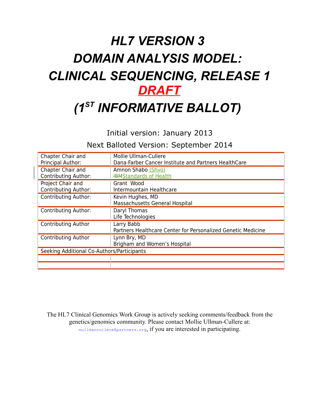 HL7 V2.5.1 Genetic Test Result Message