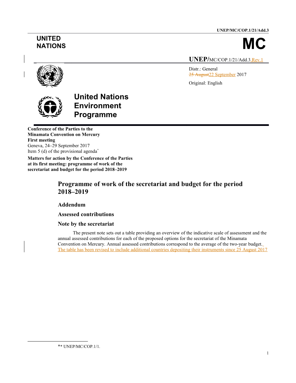 UNEP/MC/COP.1/21/Add.3