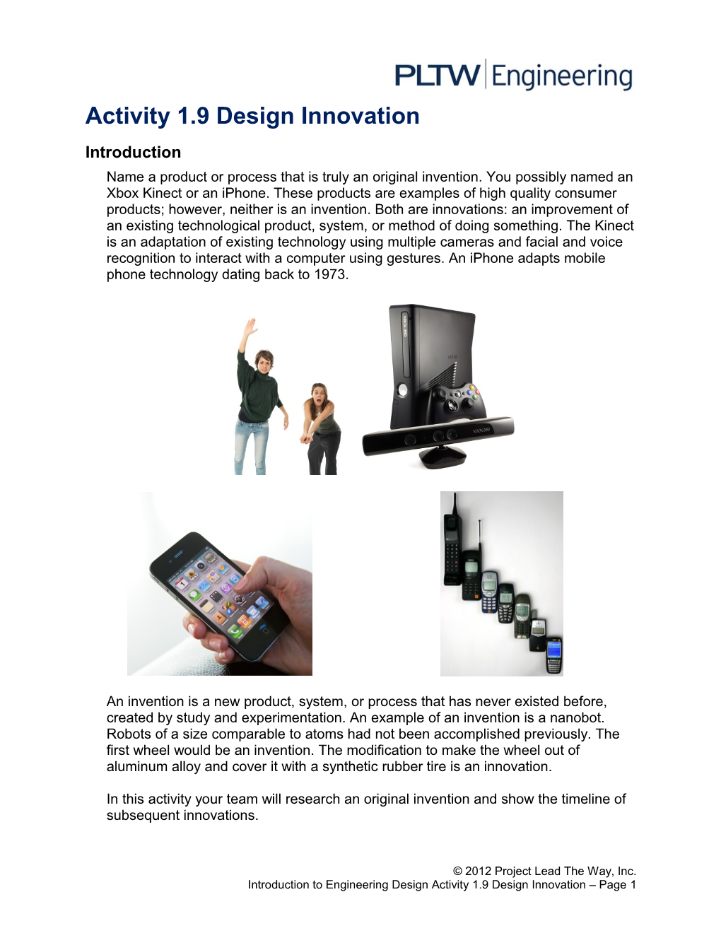 Activity 1.9 Design Innovation