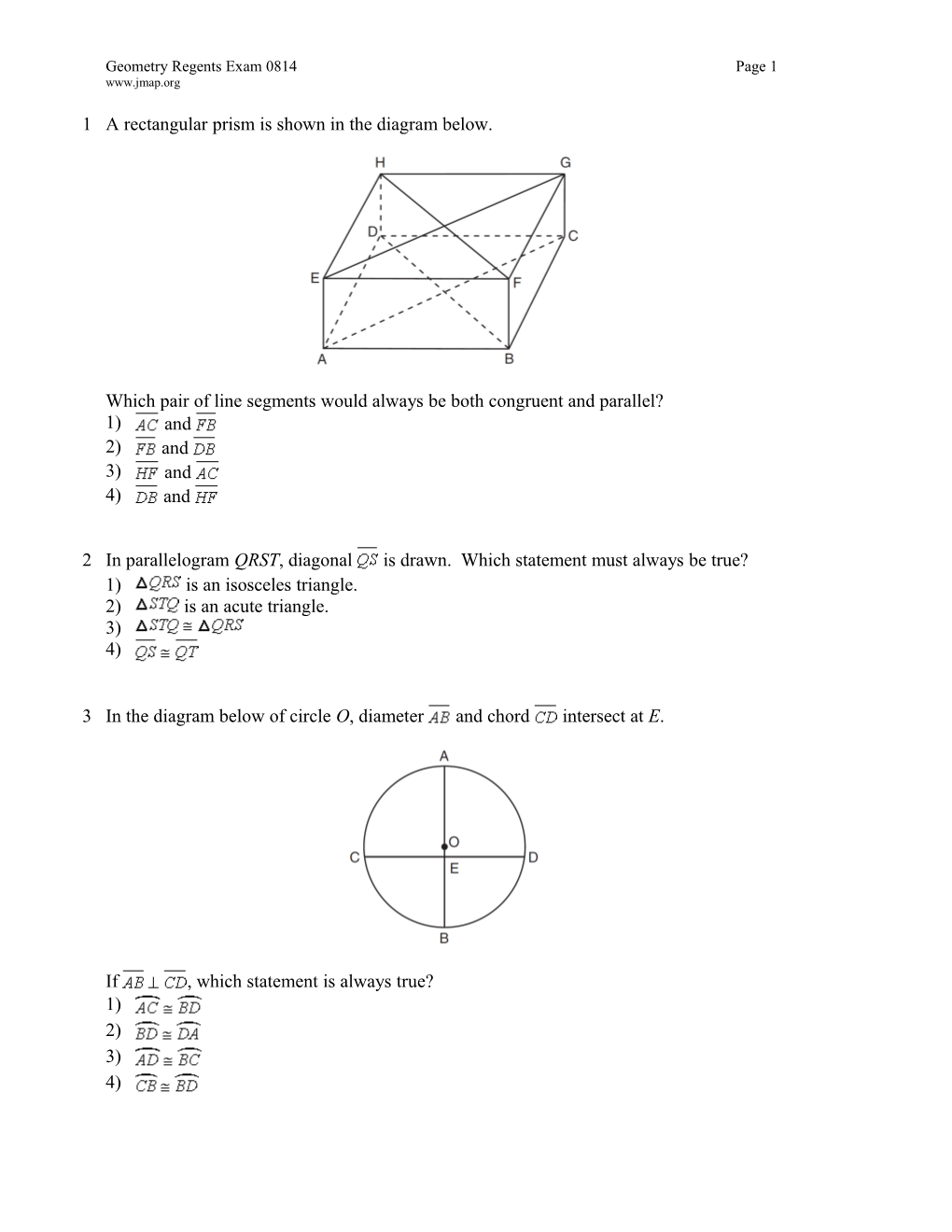 Geometry Regents Exam 0814 Page 13