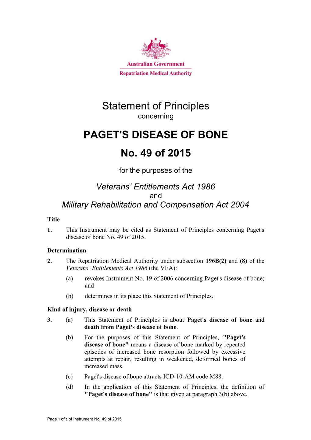 Paget's Disease of Bone