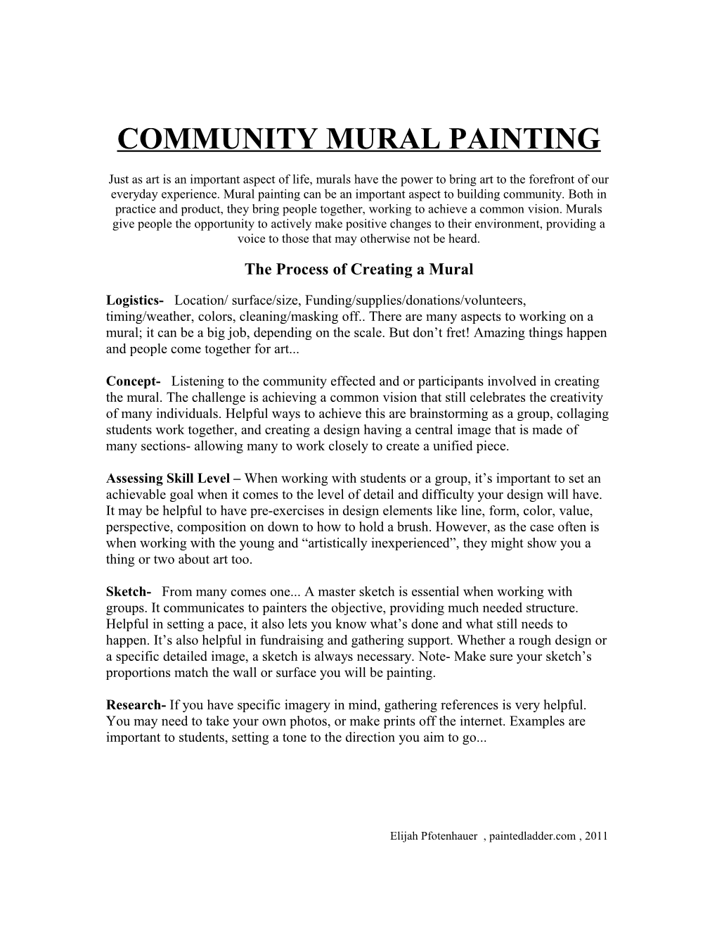 Community Mural Painting