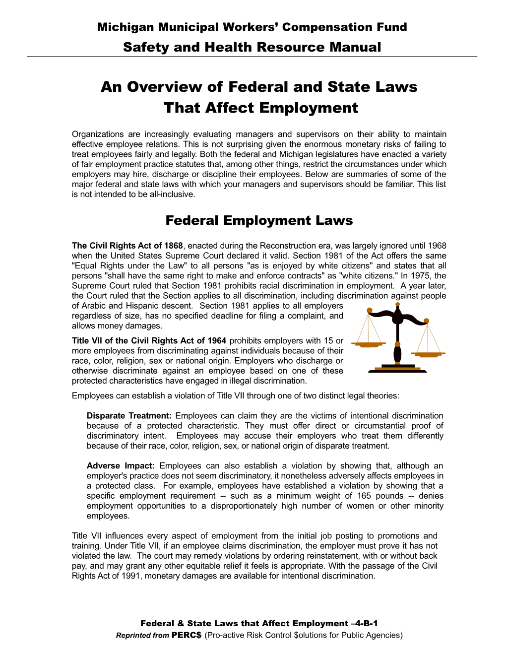 Federal & State Laws That Affect Employment 4-B-2