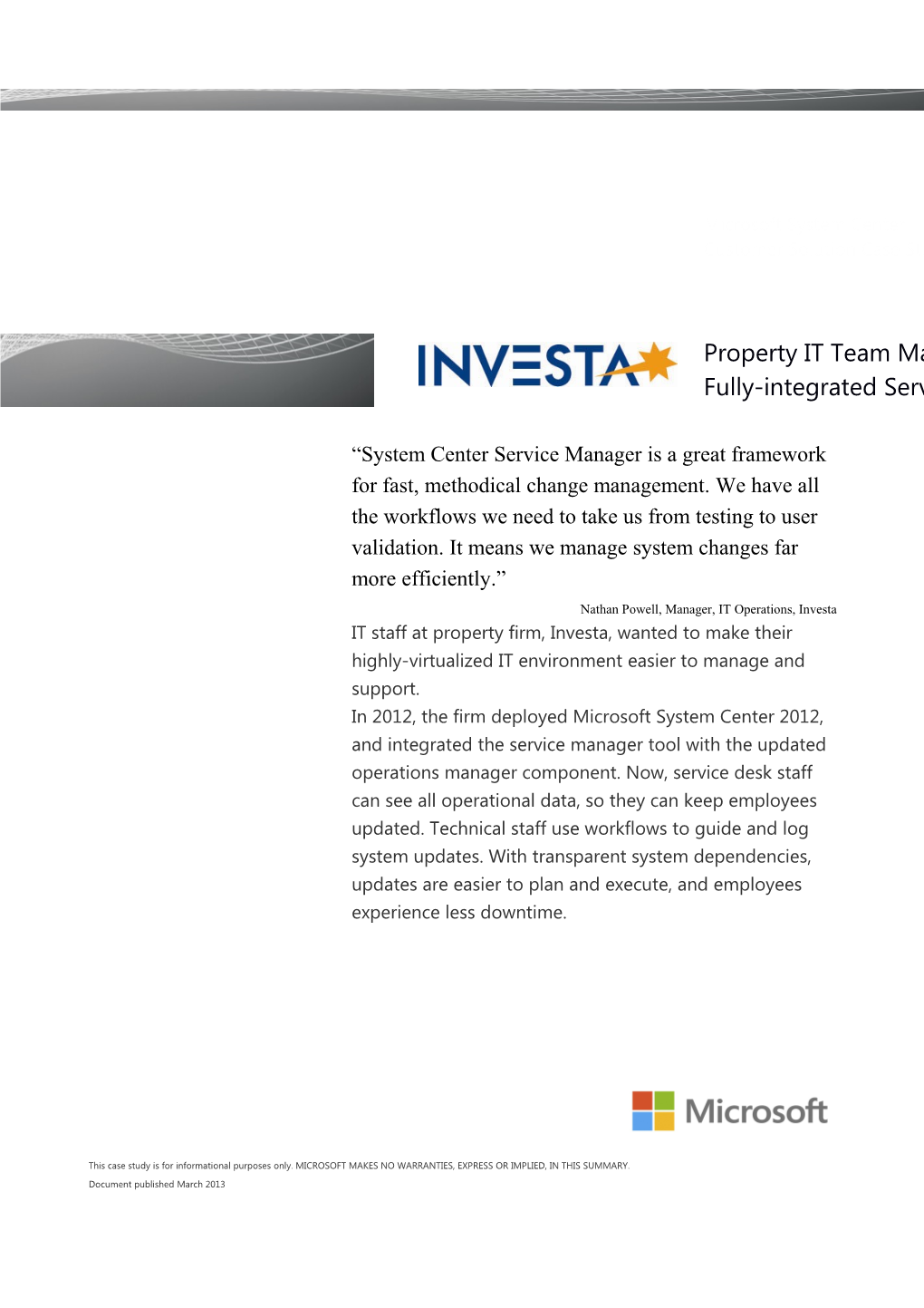 Writeimage CSB Property Company IT Team Simplifies Change Control, Reduces Outages With