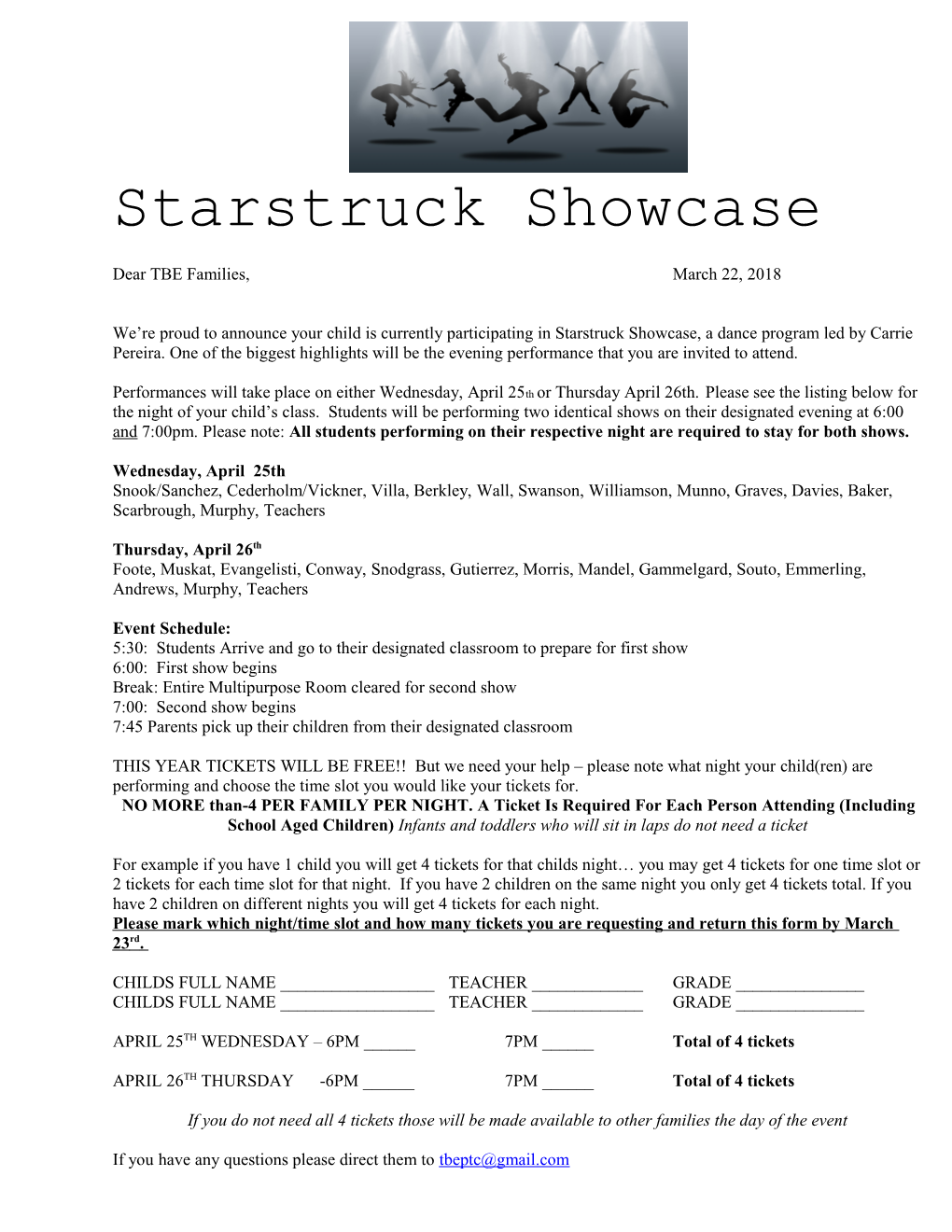 Starstruck Showcase