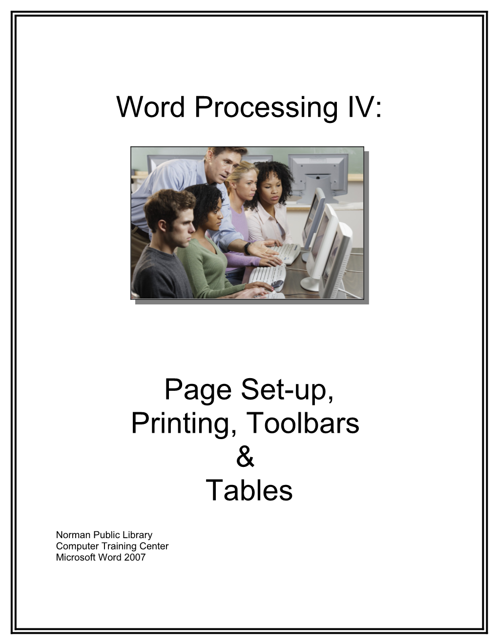 Word Processing IV
