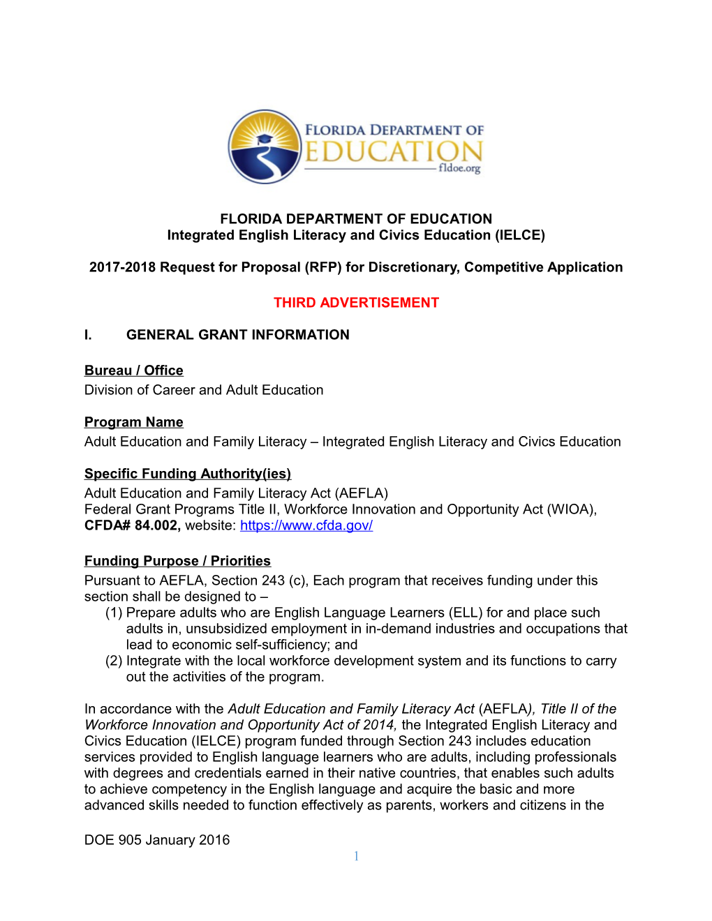 Integrated English Literacy and Civics Education (IELCE)