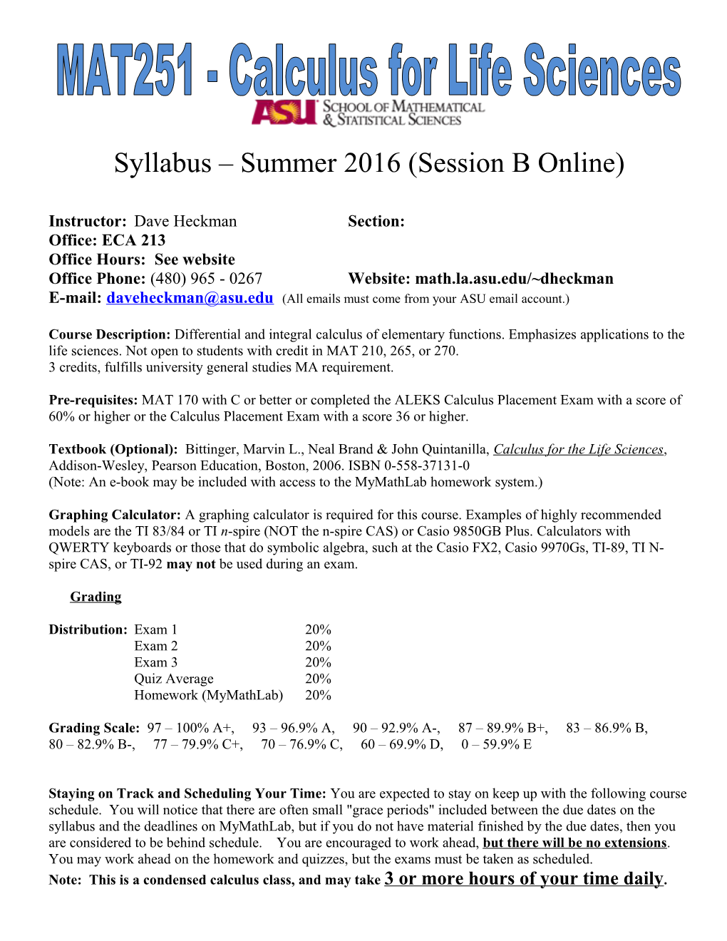 Syllabus Summer 2016 (Session B Online)