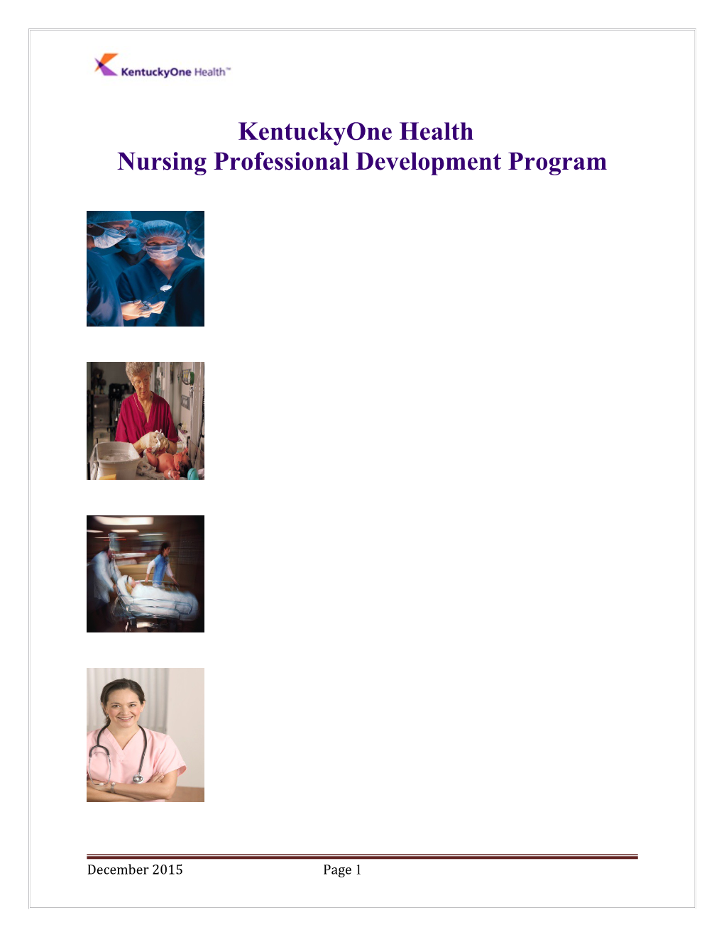 Nursing Professional Development Program