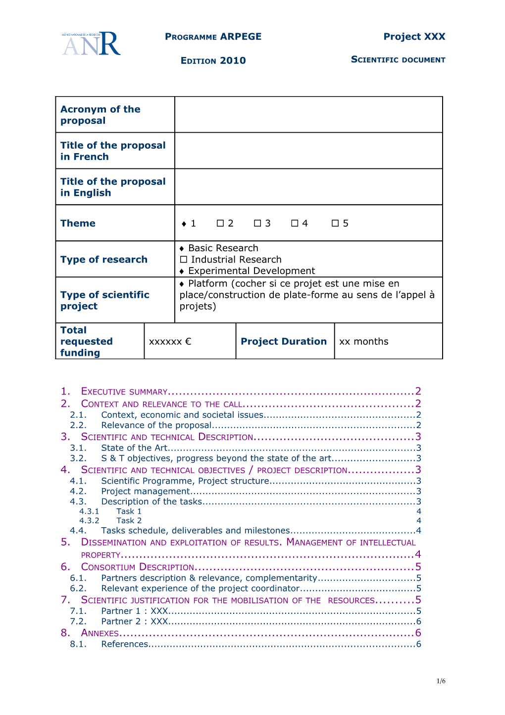 2. Context and Relevance to the Call 2