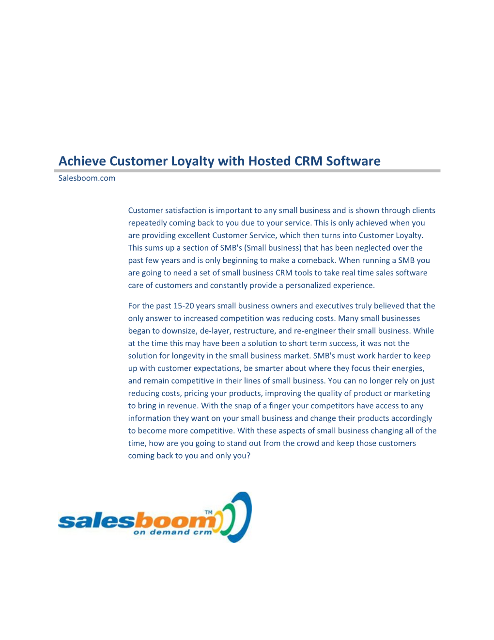 3.0 Assessing Customer Value and Motivating Customer Loyalty 3