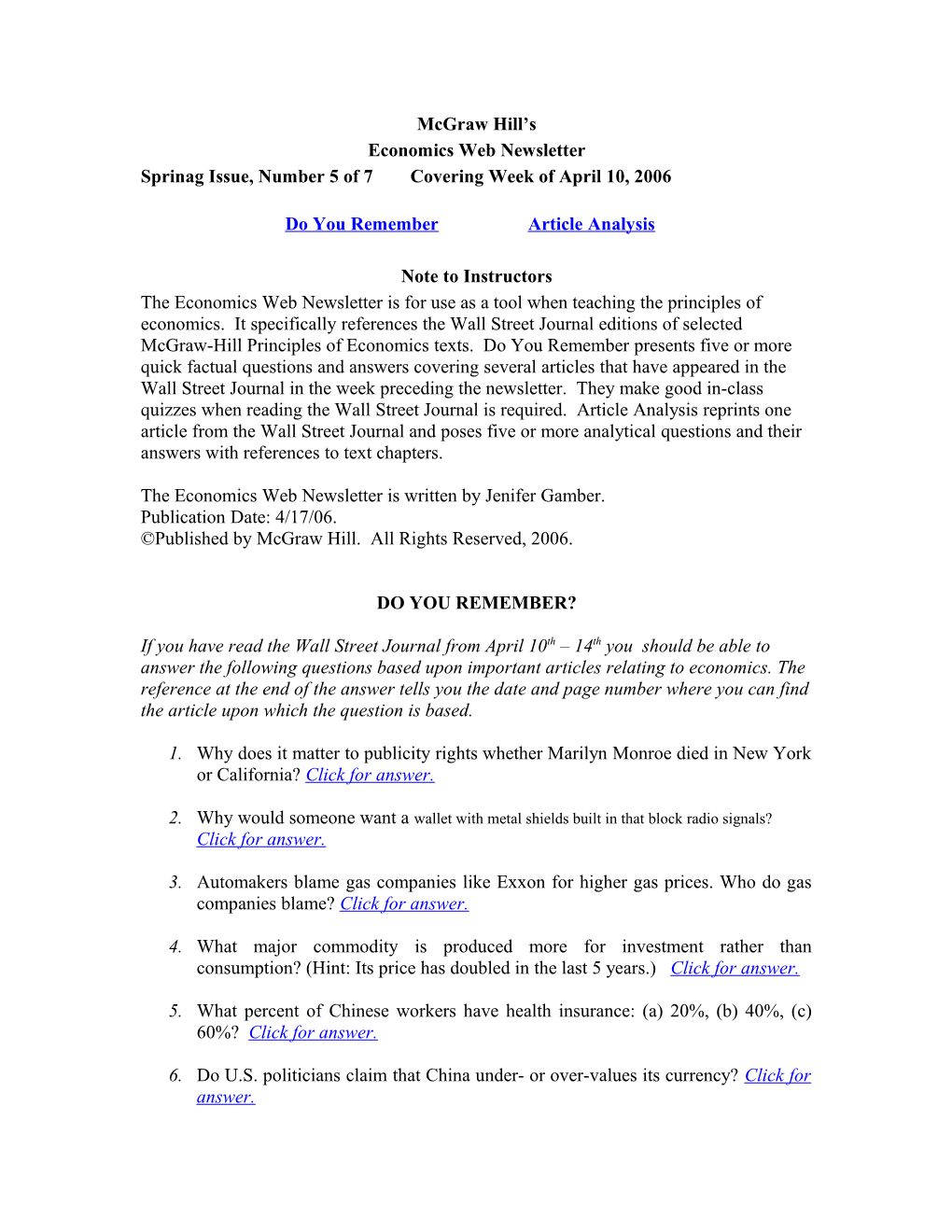 Economics Web Newsletter s3