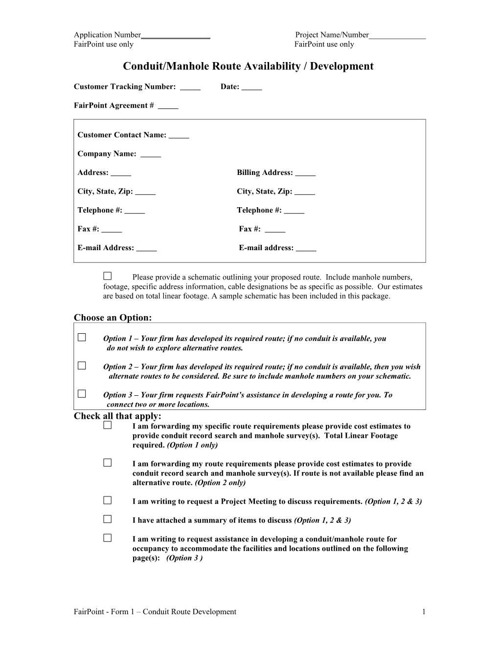 Conduit Agt Appendix IV - Form 1 (C0047353;1)