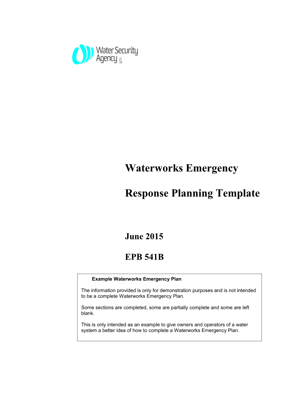 Waterworks Emergency