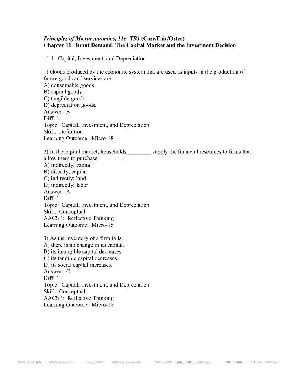 Principles of Microeconomics, 11E -TB1 (Case/Fair/Oster)