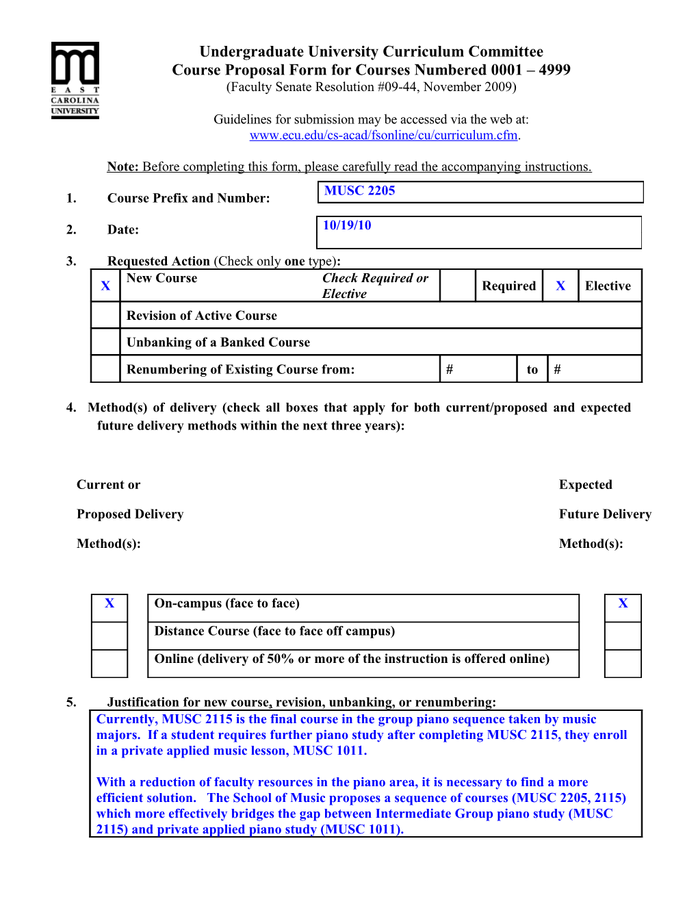 Undergraduate University Curriculum Committee