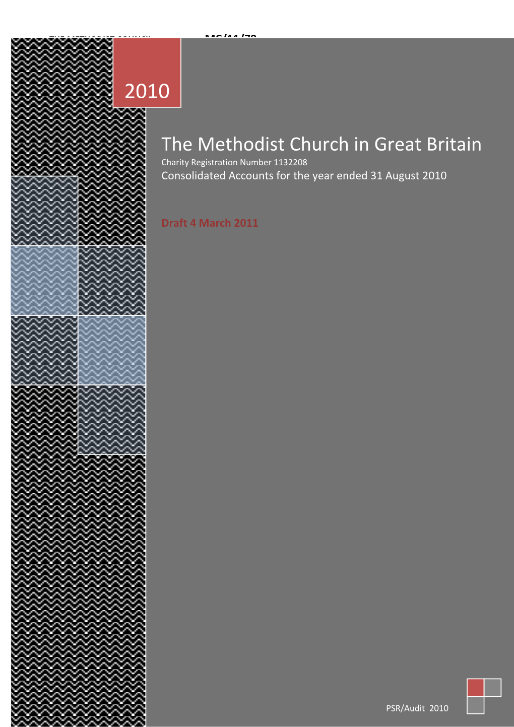 The Methodist Church in Great Britain Charity Registration Number 1132208