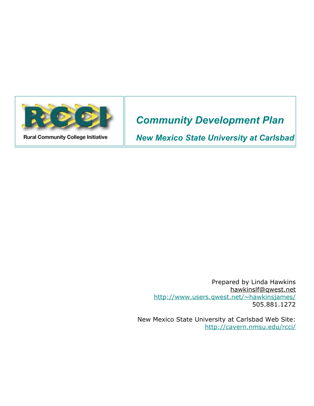 Background Rural Community College Initiative