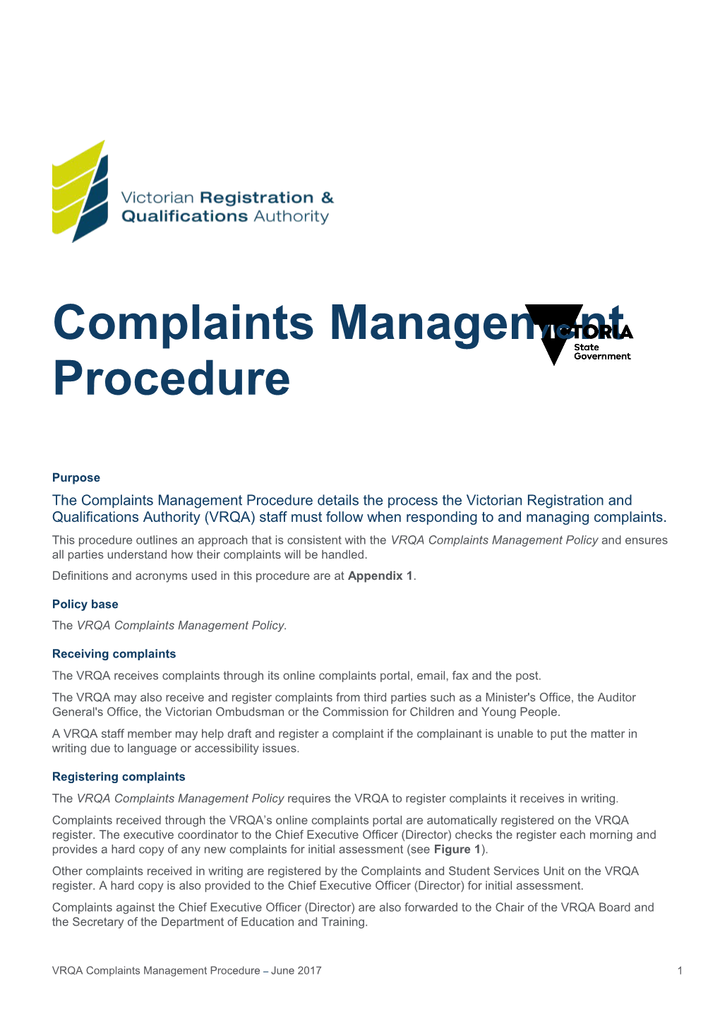 Complaints Management Procedure s1