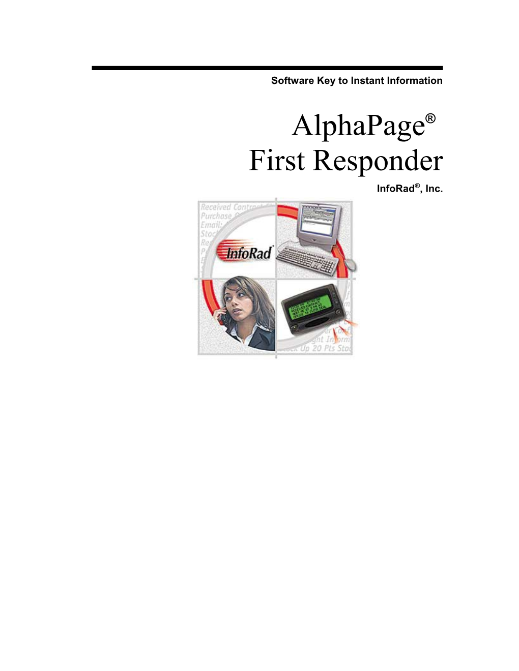 Alphapage First Responder Users Manual