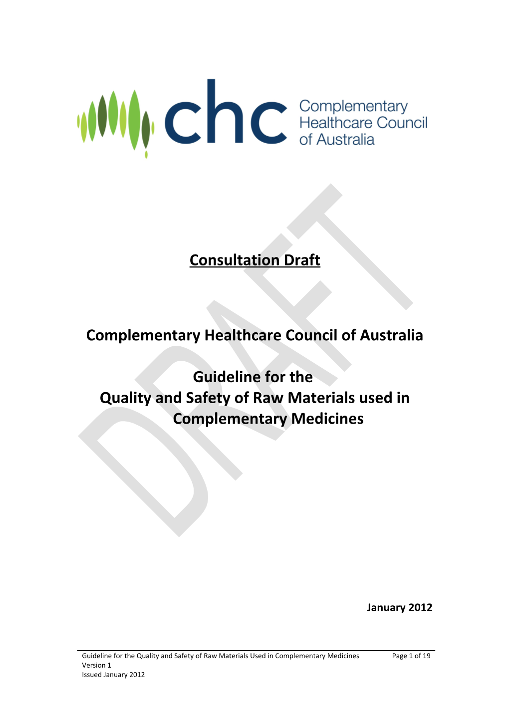 Complementary Healthcare Council of Australia