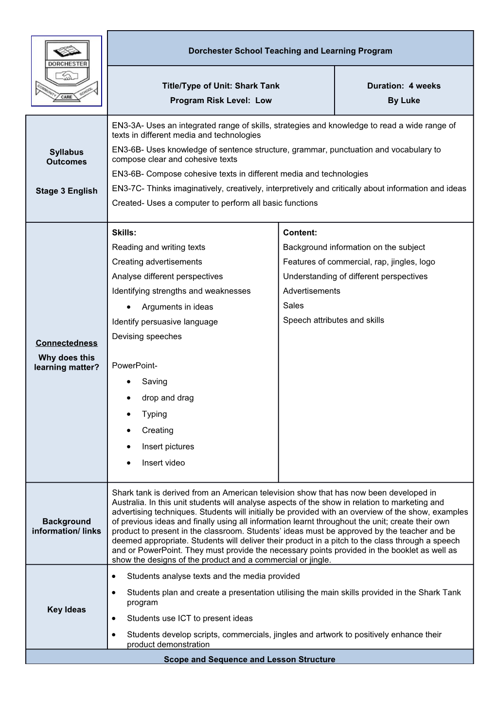 Students Analyse Texts and the Media Provided