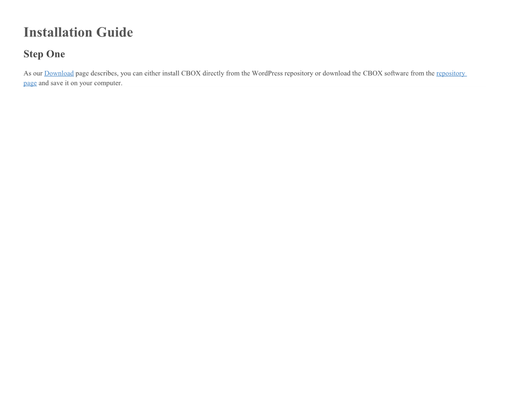 Installation Guide s2