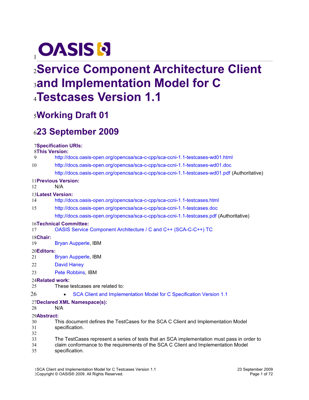 OASIS Specification Template s12