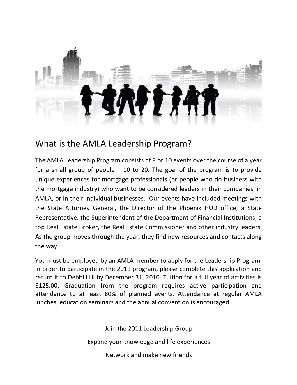 What Is the AMLA Leadership Program?