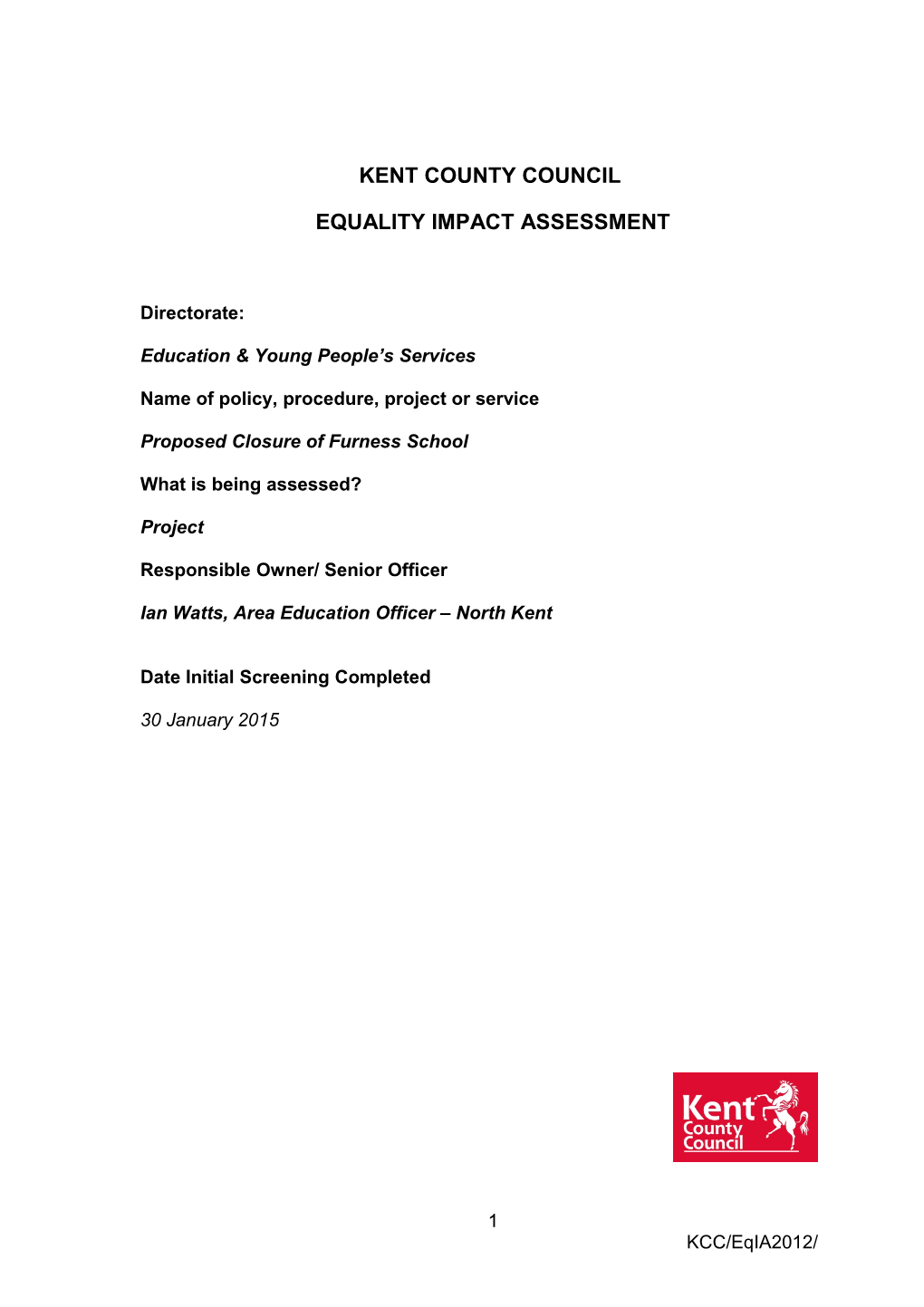 Customer Impact Assessment Report Template s4