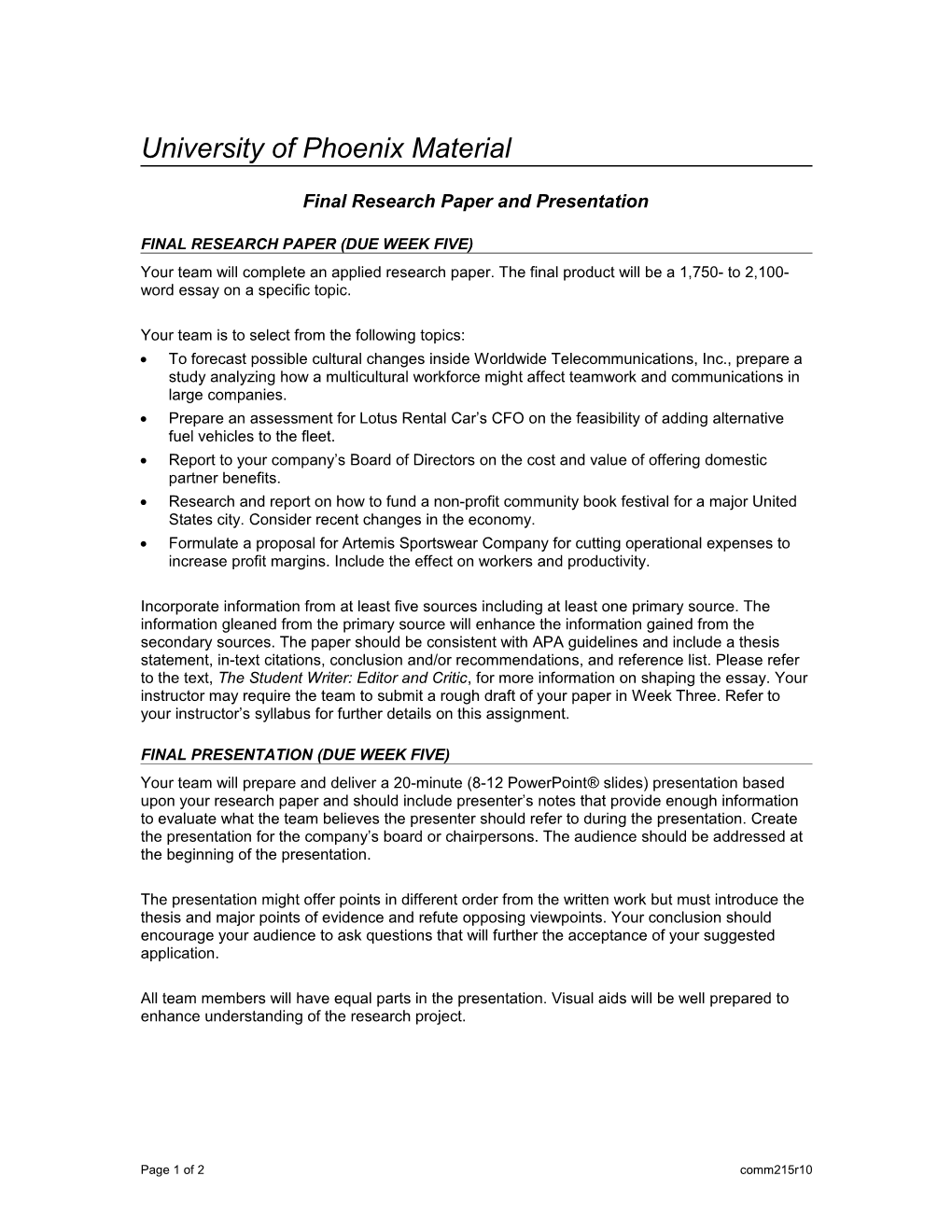 University of Phoenix Material s3