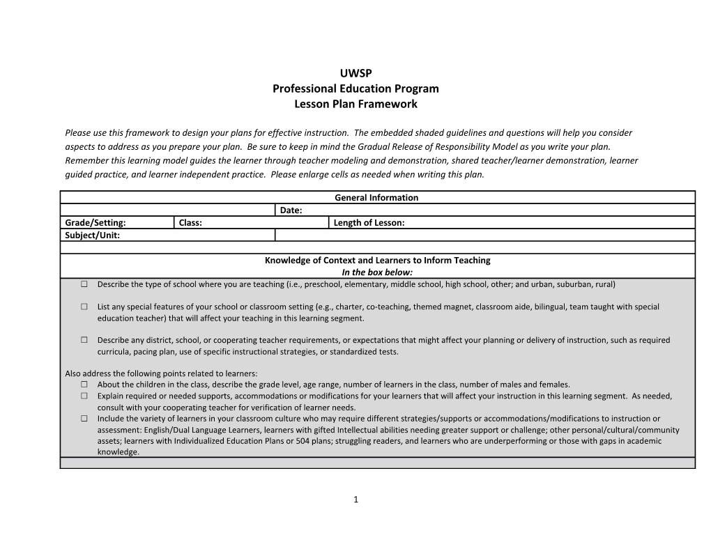 Professional Education Program s1