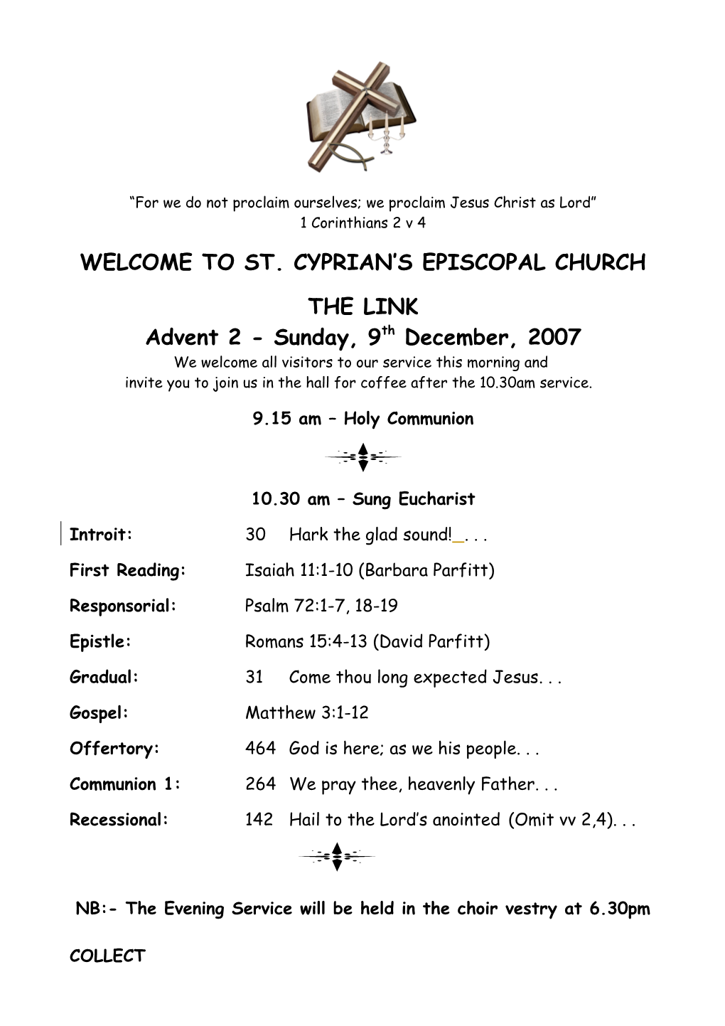 Welcome to St. Cyprian S Episcopal Church