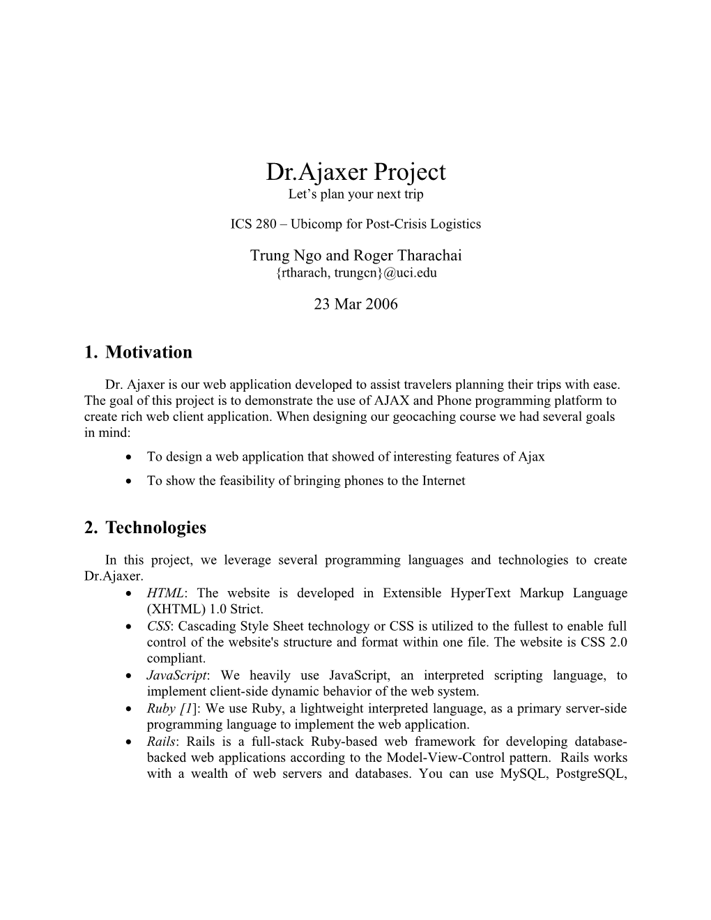 ICS 122 Project Paper