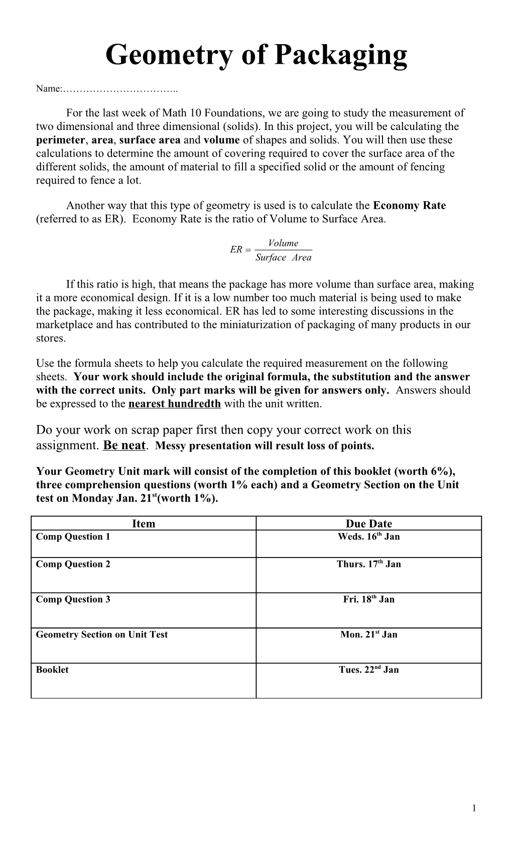 Some Useful Formulas to Keep in Mind