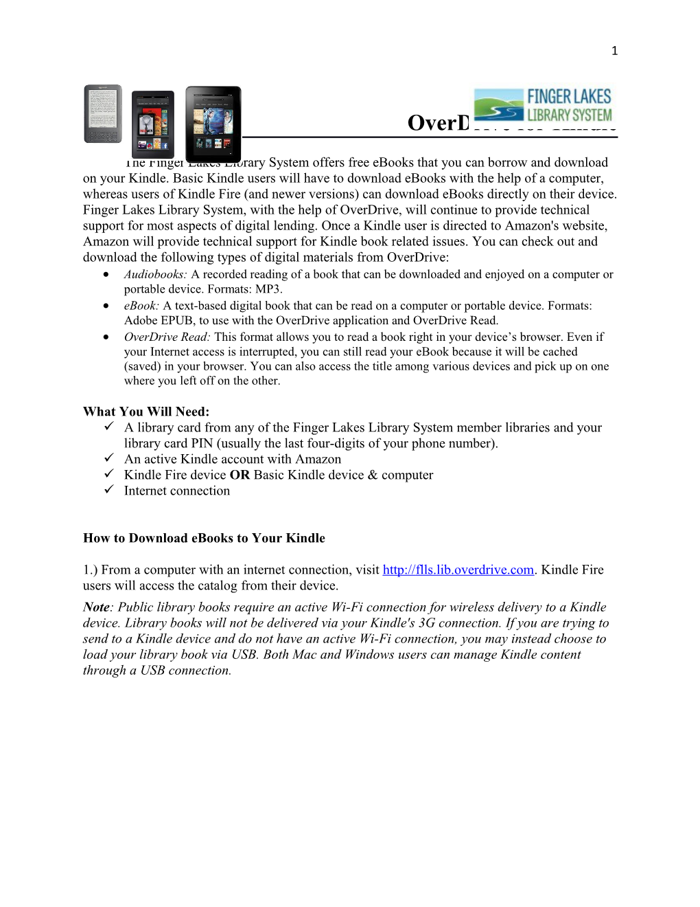 Overdrive for Kindle