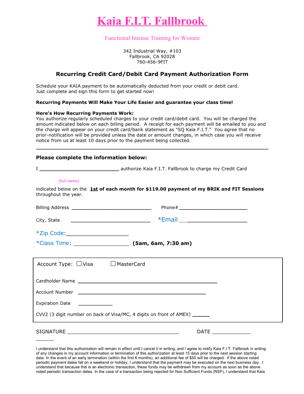 One Time Credit Card Payment Authorization Form s1