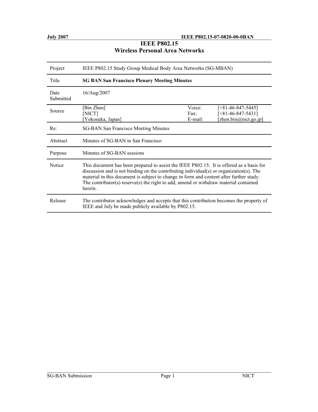 Wireless Personal Area Networks s44