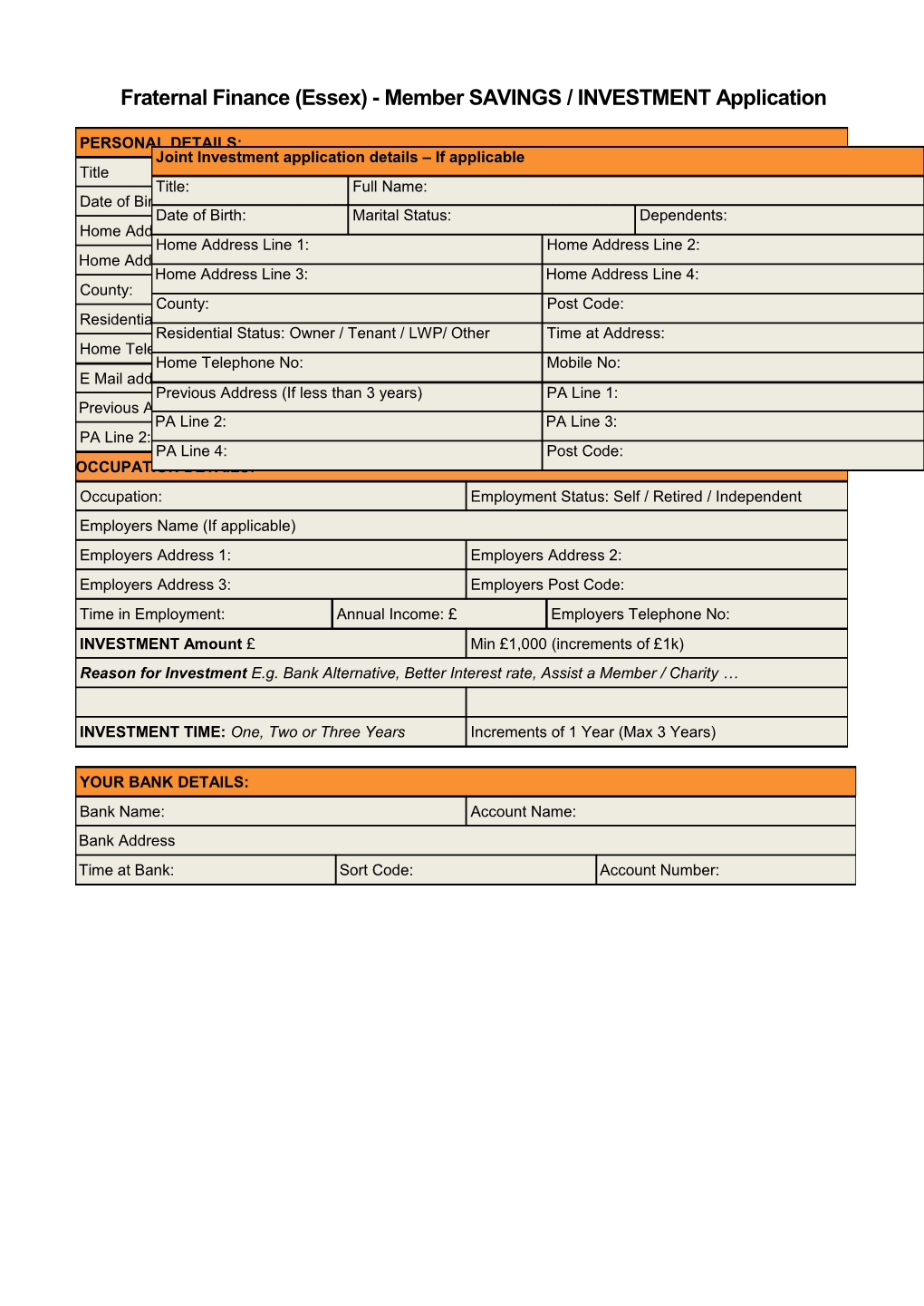 FFE Prop Loan