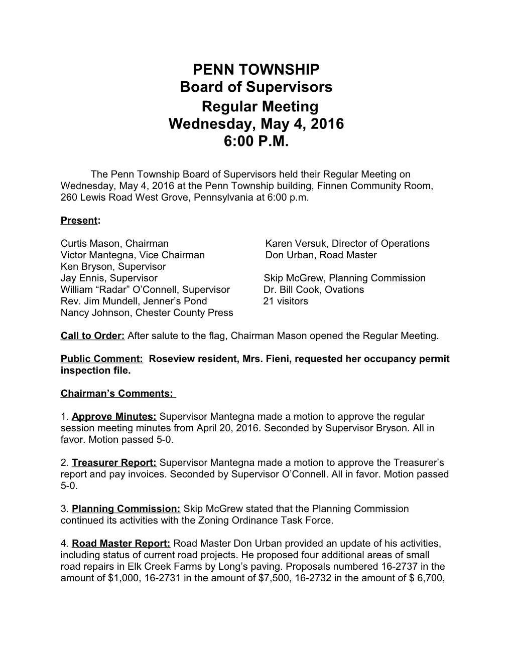Board of Supervisors s3