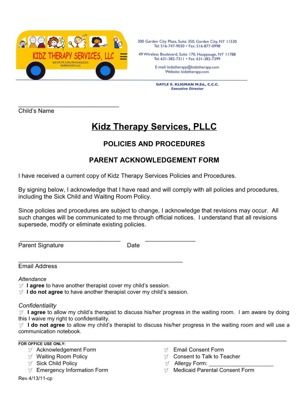 Kidz Therapy Services, PLLC