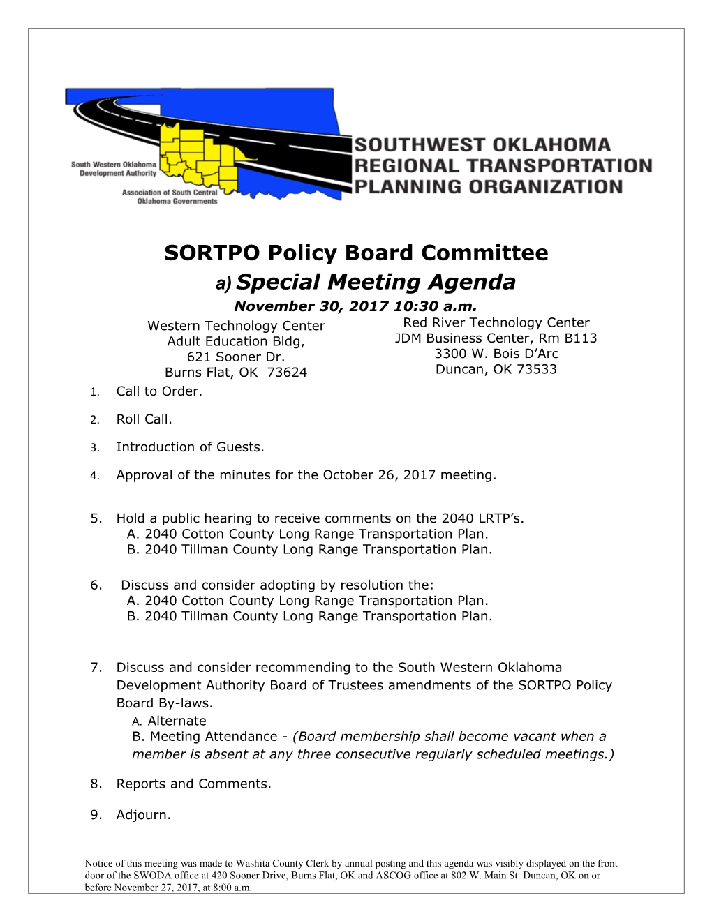 SORTPO Policy Board Committee