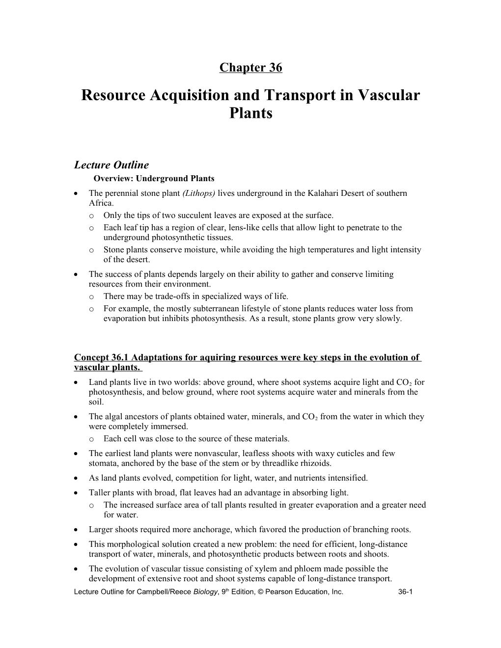 Resource Acquisition and Transport in Vascular Plants s1