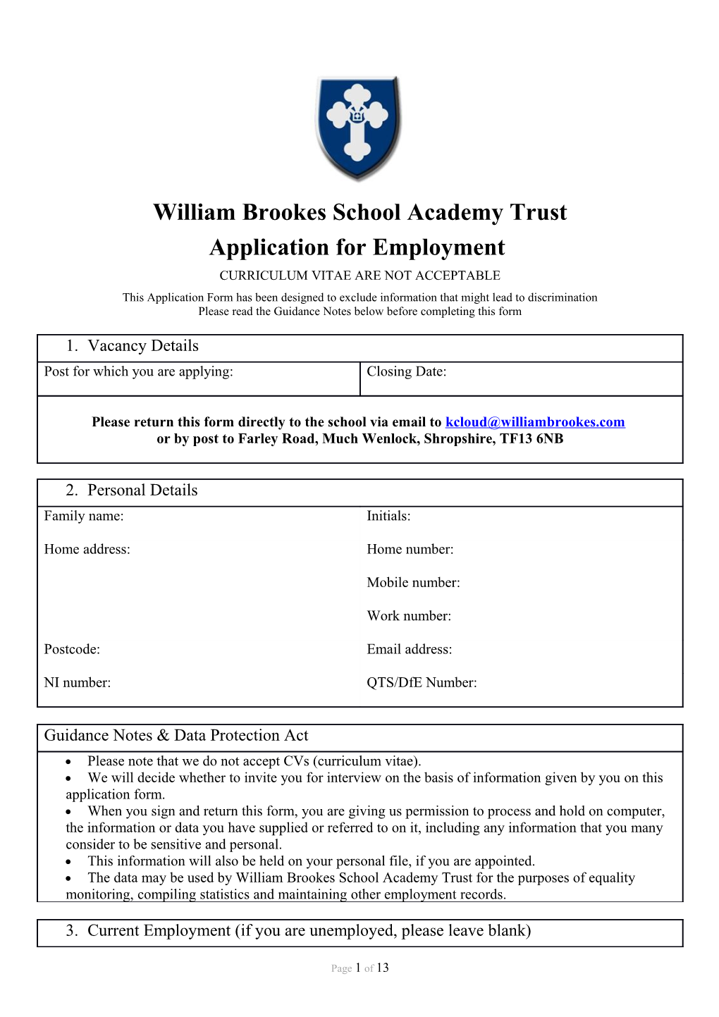 William Brookes School Academy Trust
