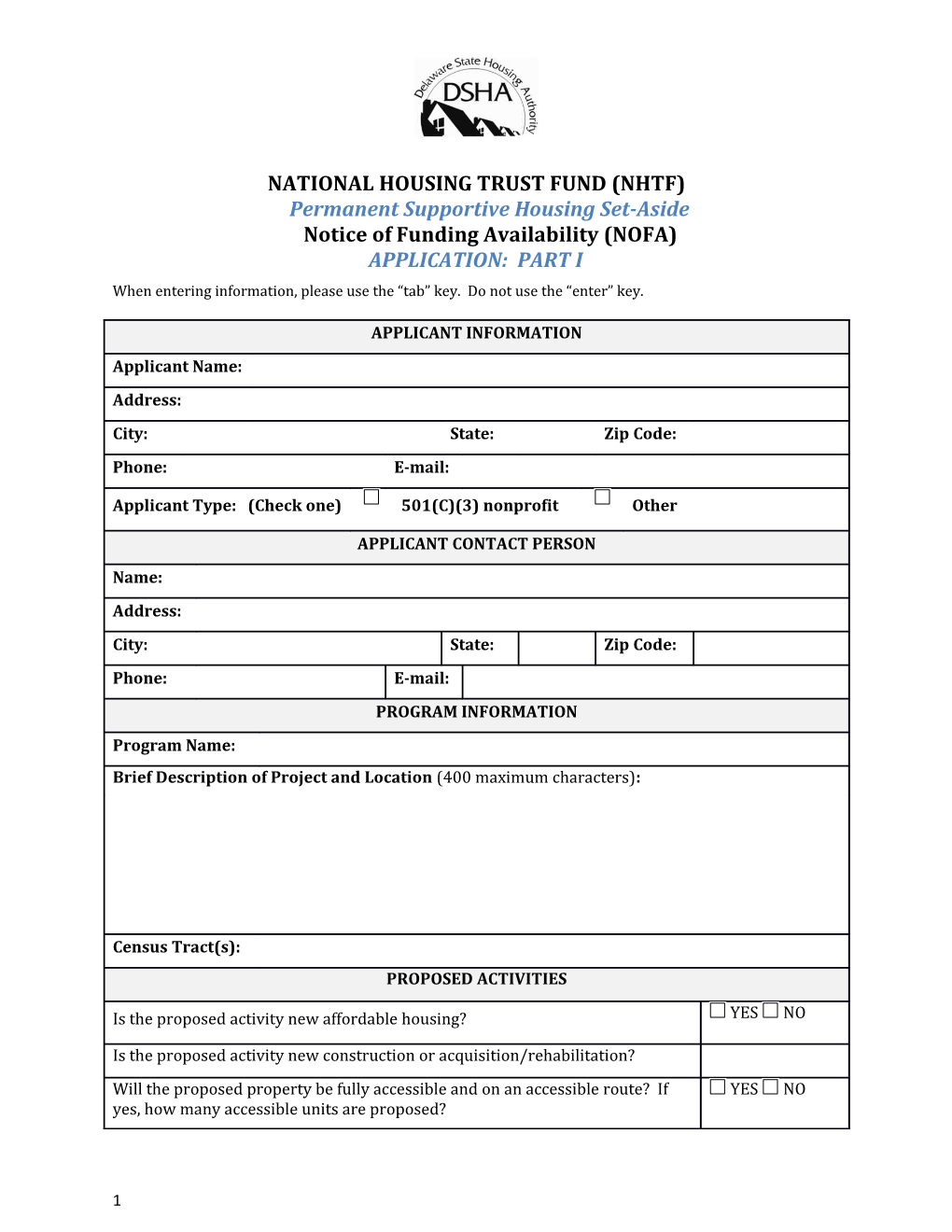 National Housing Trust Fund (Nhtf)