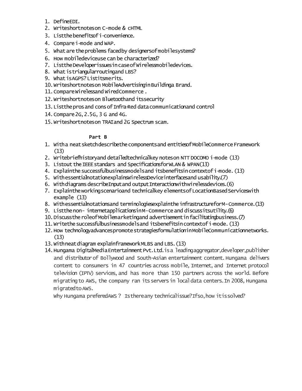 2. Write Short Notes on C-Mode & Chtml